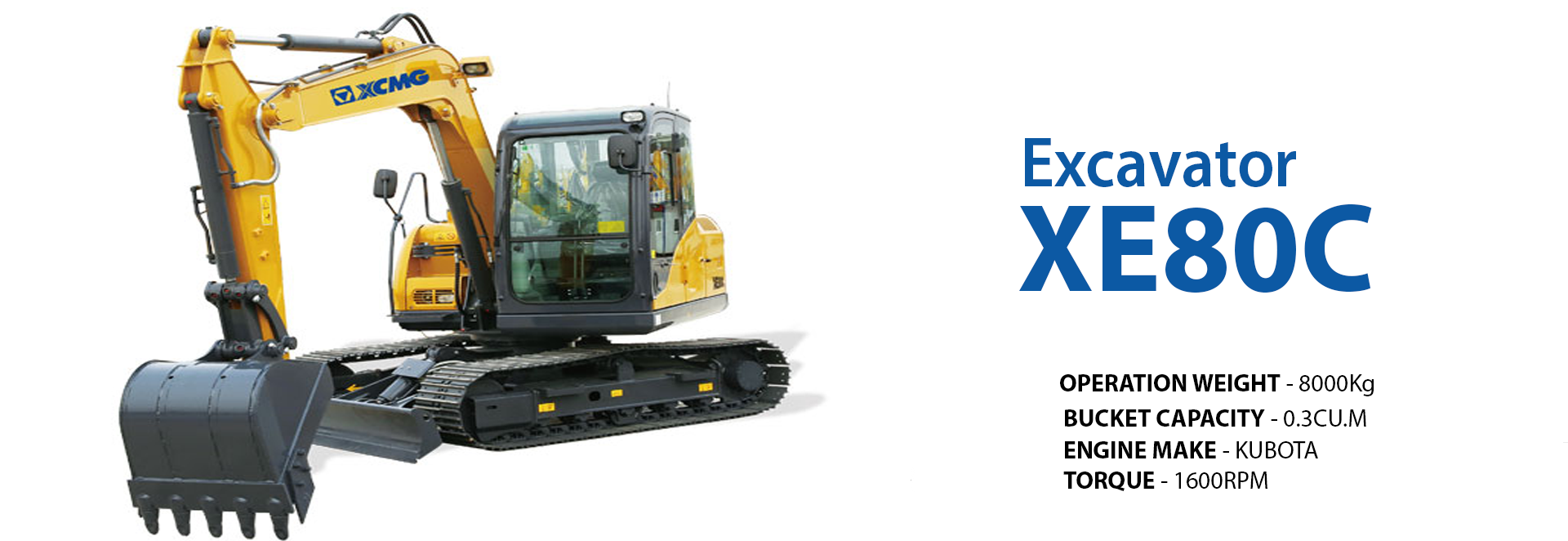 XCMG XE80C hydraulic excavator
